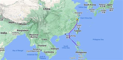 Time in Philippines and Shanghai.